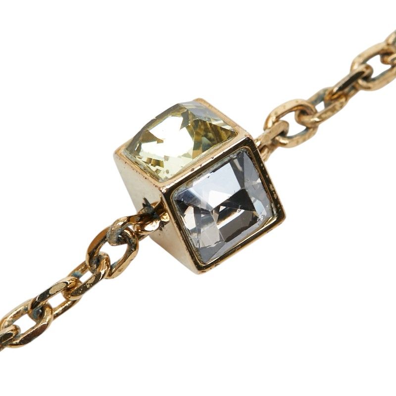 Louis Vuitton Collier Gamble Necklace Gold Plated Rhinestone — view 4