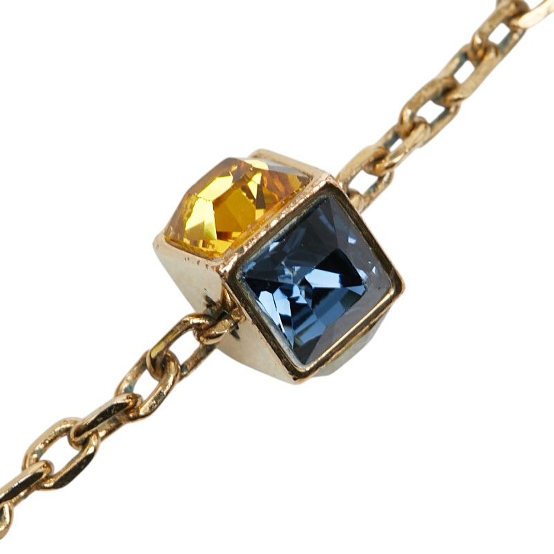Louis Vuitton Collier Gamble Necklace Gold Plated Rhinestone — view 5