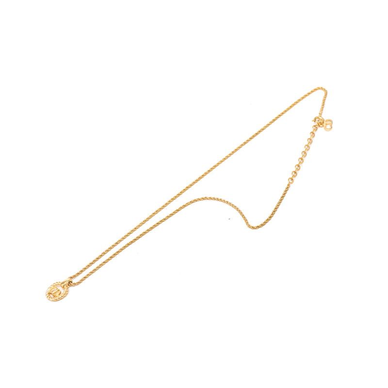 Dior CD Logo Pendant Gold Plated — view 4
