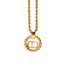 Dior CD Logo Pendant Gold Plated — view 2