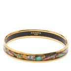 Hermes Enamel PM Cloisonne Bangle Gold Multicolor Plated 1- Bracelet — view 5