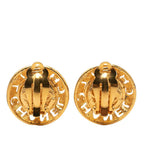 Chanel Logo Earrings Gold Plated Faux Pearl — view 2