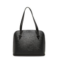 Louis Vuitton Epi Sac Shoulder Bag Tote Noir Black Leather