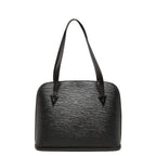 Louis Vuitton Epi Sac Shoulder Bag Tote Noir Black Leather