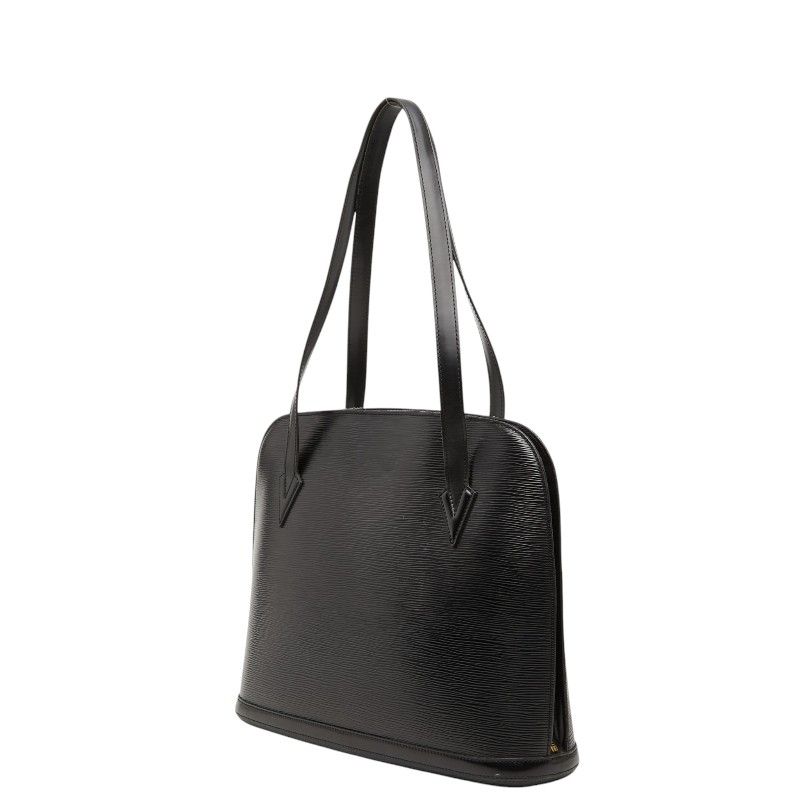 Louis Vuitton Epi Sac Shoulder Bag Tote Noir Black Leather — view 2