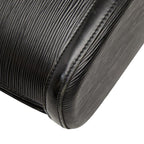 Louis Vuitton Epi Sac Shoulder Bag Tote Noir Black Leather — view 7