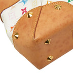 Louis Vuitton Monogram Multicolor Judy MM Chain Shoulder Bag 2-Way Blanc White — view 7