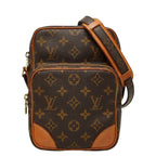 Louis Vuitton Monogram Amazon Crossbody Shoulder Bag Brown Leather