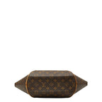 Louis Vuitton Monogram Ellipse Shopping Tote Shoulder Bag Brown Leather — view 3