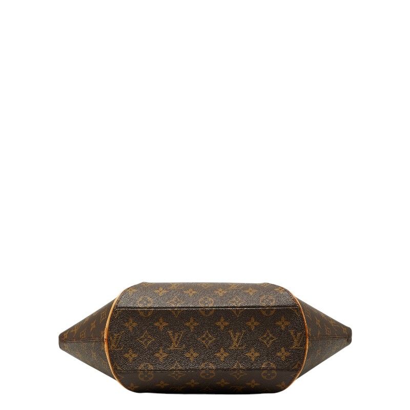 Louis Vuitton Monogram Ellipse Shopping Tote Shoulder Bag Brown Leather — view 3