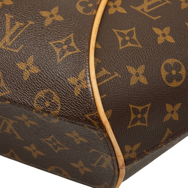 Louis Vuitton Monogram Ellipse Shopping Tote Shoulder Bag Brown Leather — view 6