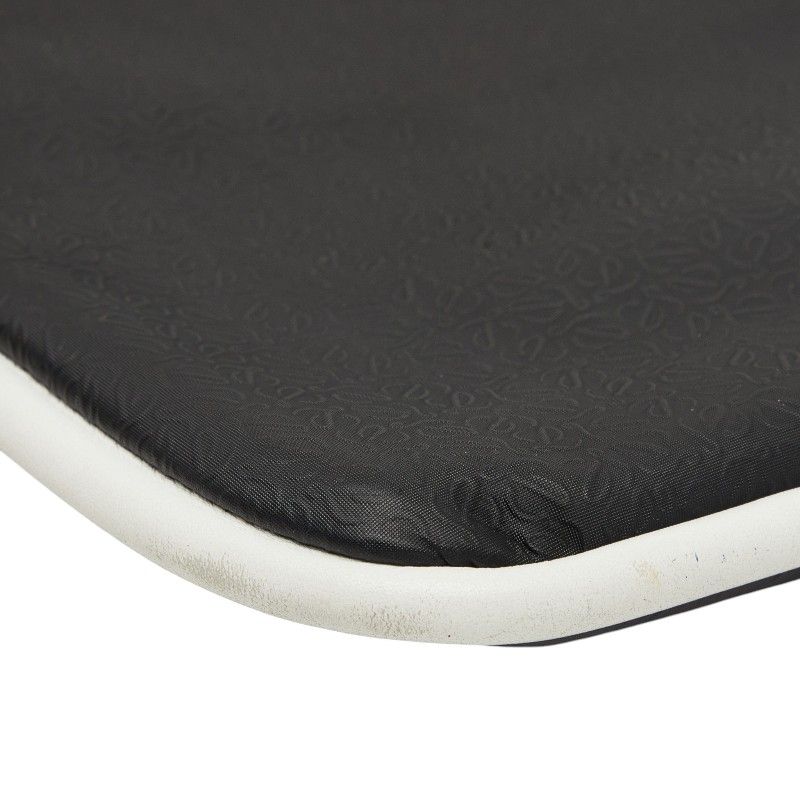 Loewe Repeat Anagram Crossbody Shoulder Bag Black White Leather — view 7