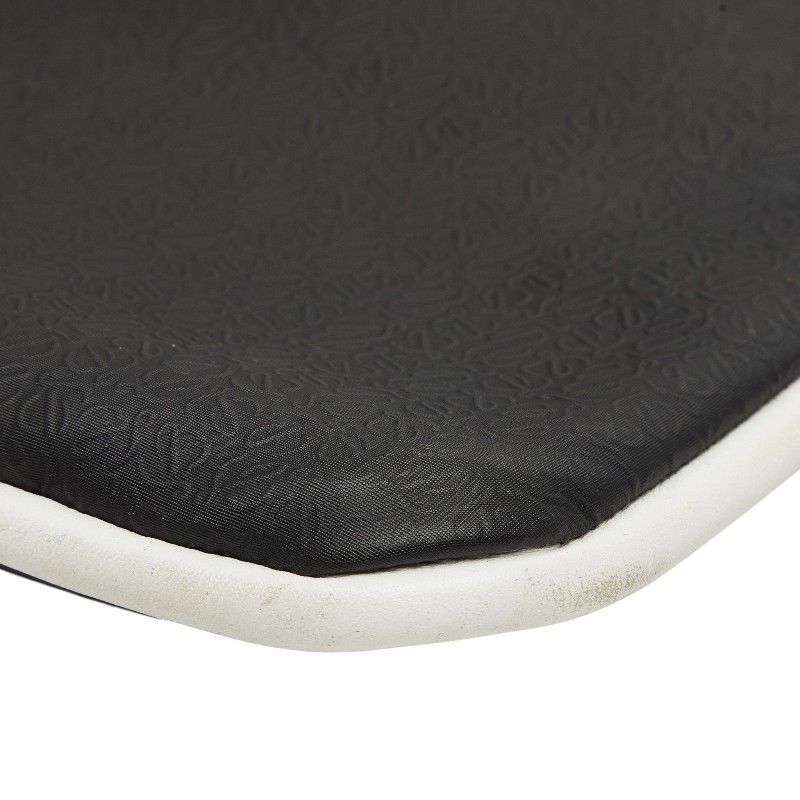 Loewe Repeat Anagram Crossbody Shoulder Bag Black White Leather — view 6