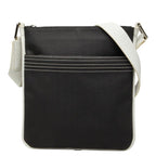 Loewe Repeat Anagram Crossbody Shoulder Bag Black White Leather