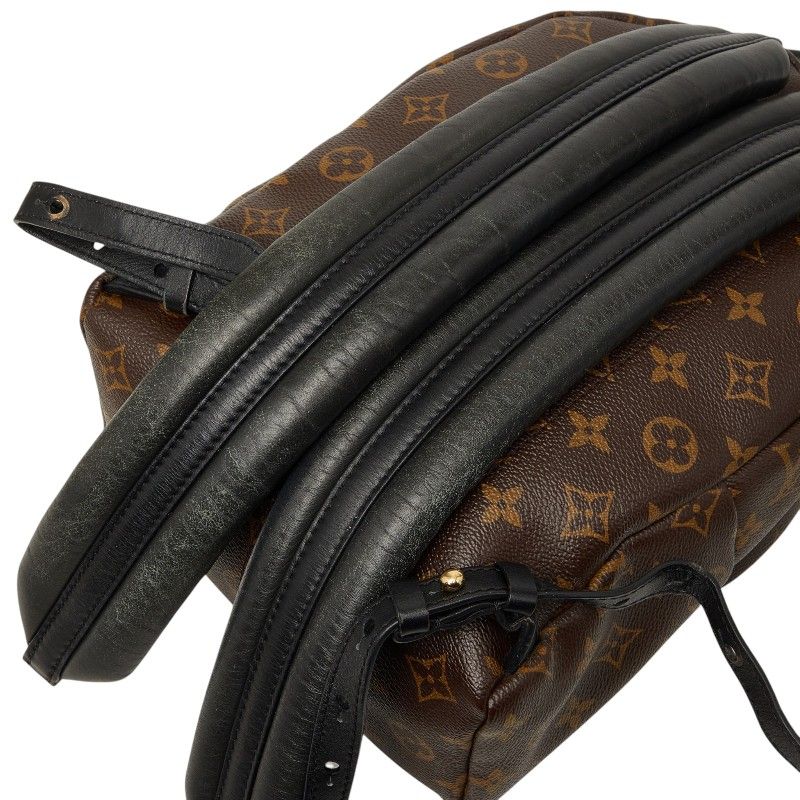 Louis Vuitton Monogram Palm Springs PM Backpack Brown Black Leather — view 9