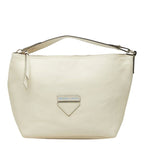 Prada Shoulder Bag White Leather