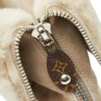 Louis Vuitton LV Bob Line Shearling Ankle Boots 37.5 Beige — view 6