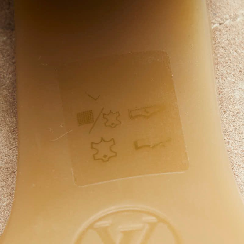 Louis Vuitton LV Bob Line Shearling Ankle Boots 37.5 Beige — view 8