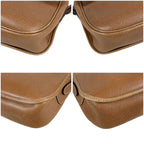 Loewe Anagram Logo Shoulder Bag Pochette Brown Leather Vintage — view 7