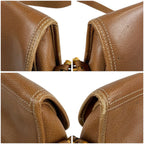 Loewe Anagram Logo Shoulder Bag Pochette Brown Leather Vintage — view 6