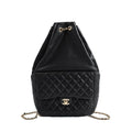 Chanel Backpack Drawstring Black