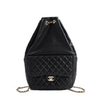 Chanel Backpack Drawstring Black