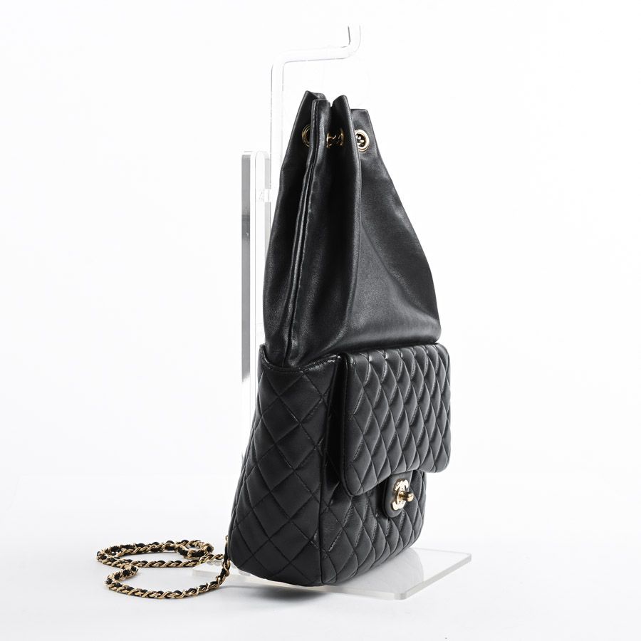 Chanel Backpack Drawstring Black — view 2