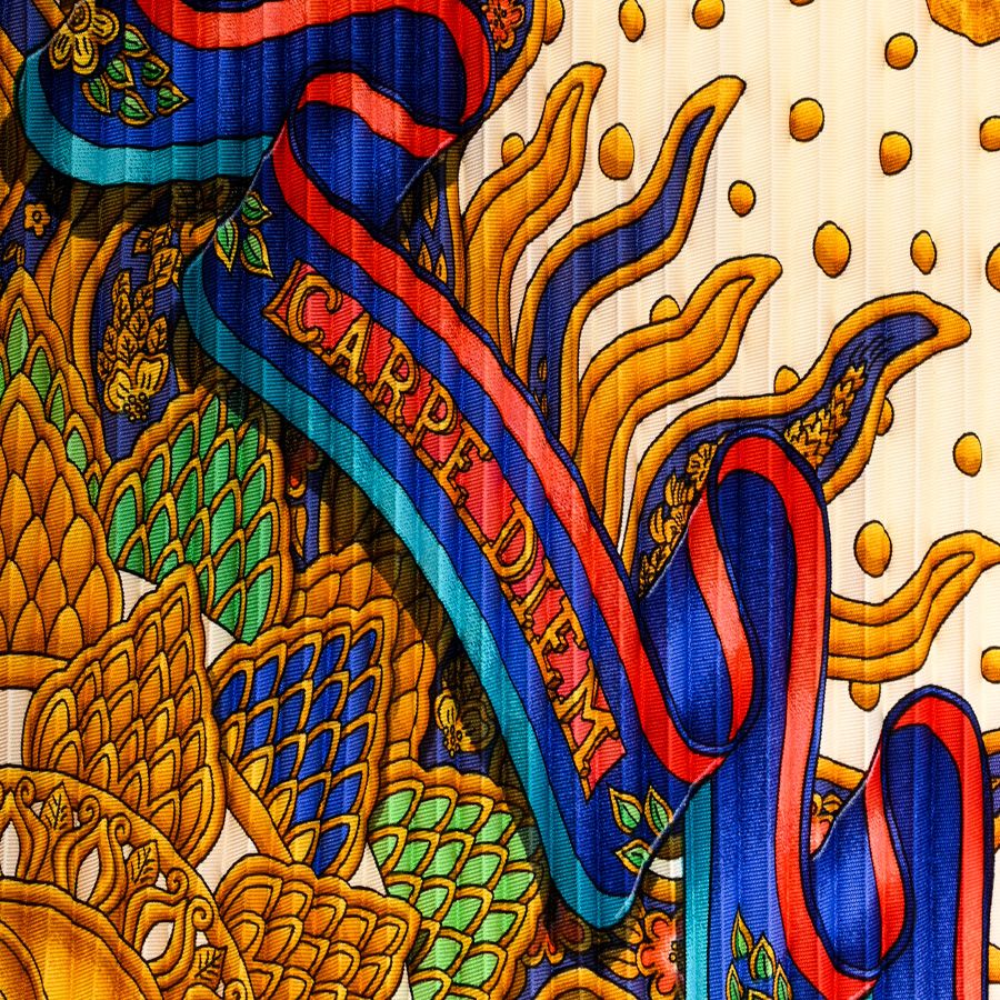 Hermes Scarf Pleats Carre — view 5