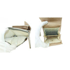 Chanel Bicolor Trifold Wallet Coin Purse Compact Beige — view 6