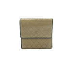 Chanel Bicolor Trifold Wallet Coin Purse Compact Beige — view 2