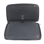 Louis Vuitton Monogram Eclipse Flash Zippy Organizer Wallet Gray — view 6