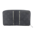 Louis Vuitton Monogram Eclipse Flash Zippy Organizer Wallet Gray