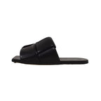 Bottega Veneta Patch Flat Mules Slide Sandals Square Toe Lambskin Leather — view 2