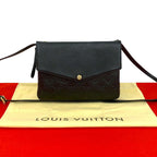 Louis Vuitton Monogram Empreinte Leather Shoulder Bag Pochette Noir