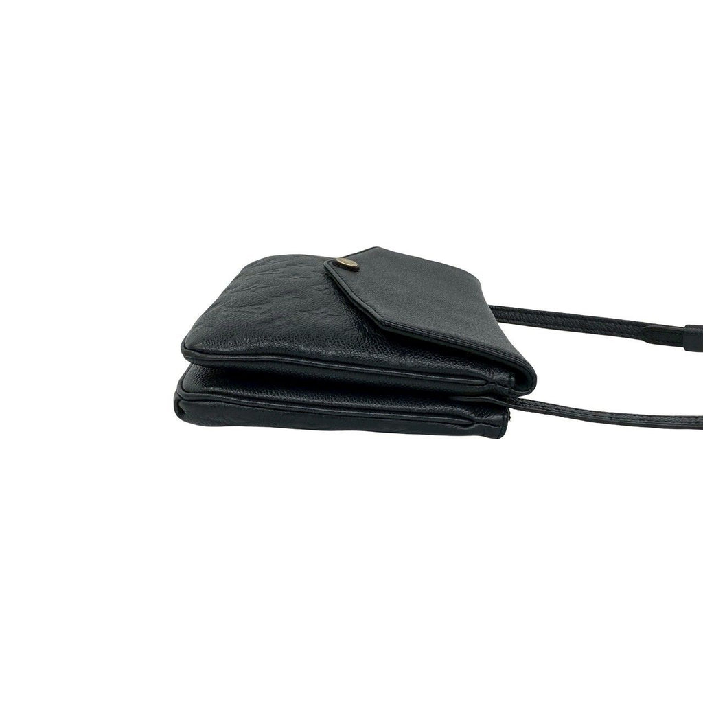 Louis Vuitton Monogram Empreinte Leather Shoulder Bag Pochette Noir — view 6