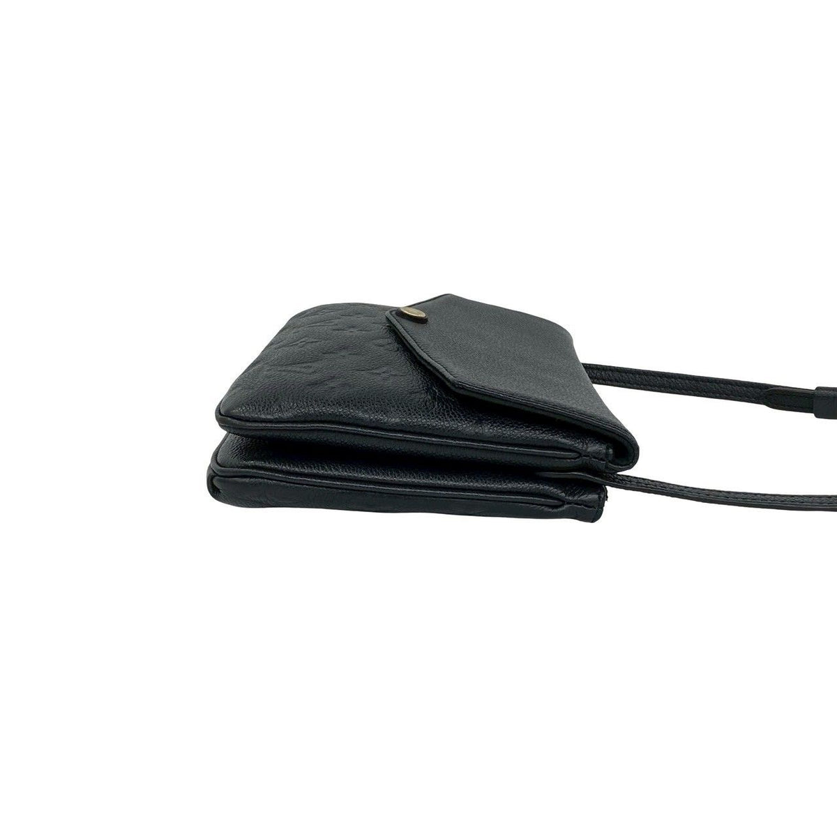 Louis Vuitton Monogram Empreinte Leather Shoulder Bag Pochette Noir — view 6