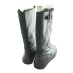 Gucci Middle Boots Long Leather Fur Black SS — view 5