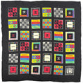 Chanel CC Logo Scarf Silk Black Multicolor