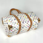 Louis Vuitton Keepall 45 Boston Bag Monogram Multicolor Blanc s — view 2