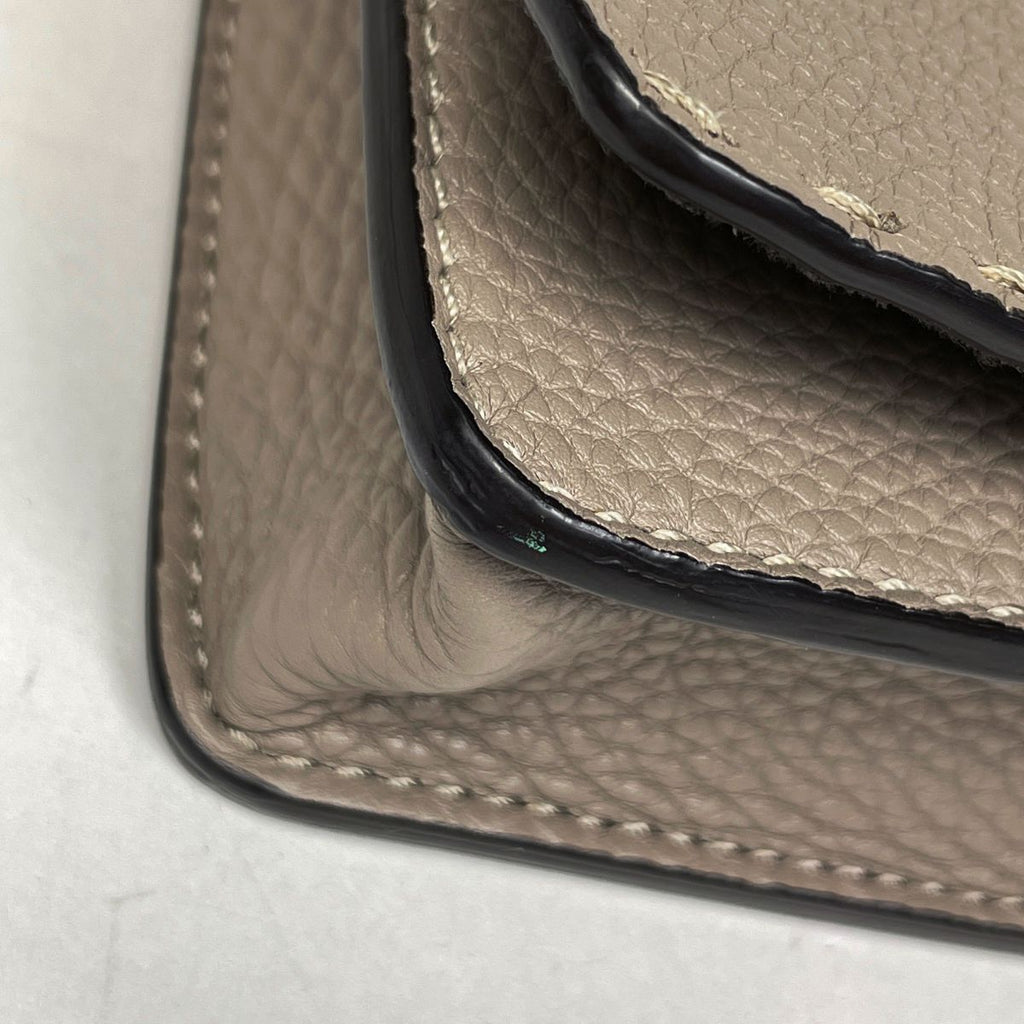 Fendi Selleria Shoulder Bag 2-Way Kuoio Leather Beige — view 3