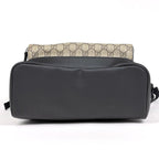 Gucci GG Pattern Backpack Sac Beige Black — view 3
