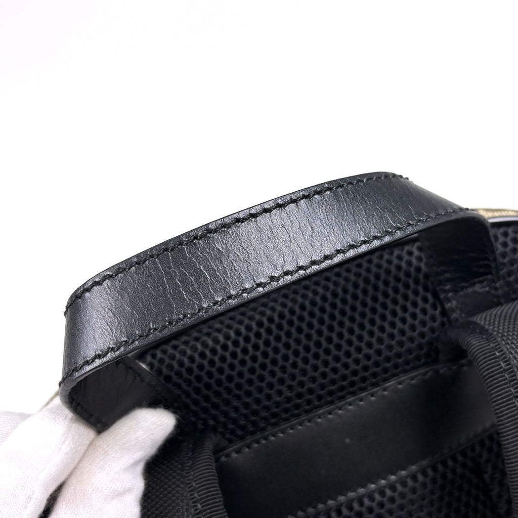 Gucci GG Pattern Backpack Sac Beige Black — view 6