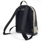 Gucci GG Pattern Backpack Sac Beige Black — view 2