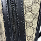 Gucci GG Pattern Backpack Sac Beige Black — view 5