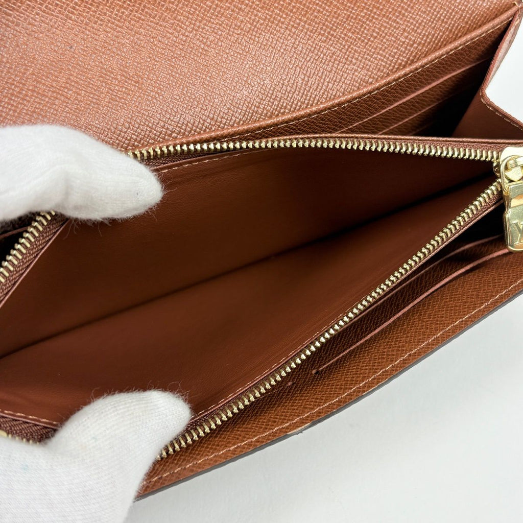 Louis Vuitton Portefeuille Sarah Wallet Monogram Brown — view 6