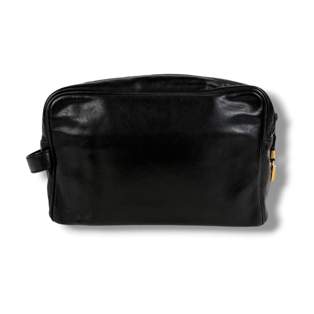 Loewe Anagram Logo Clutch Multi Pouch Black Leather — view 3