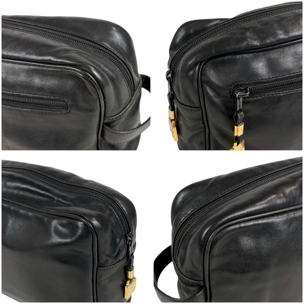 Loewe Anagram Logo Clutch Multi Pouch Black Leather — view 5