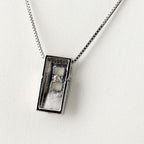 Celine Diamond Necklace Platinum Pendant — view 3