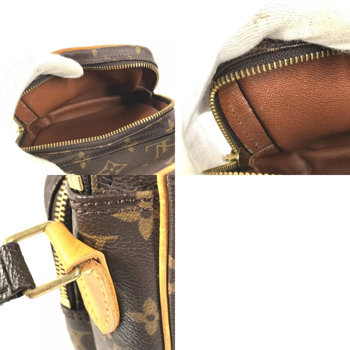 Louis Vuitton Shoulder Bag Amazon Monogram Canvas Brown — view 9