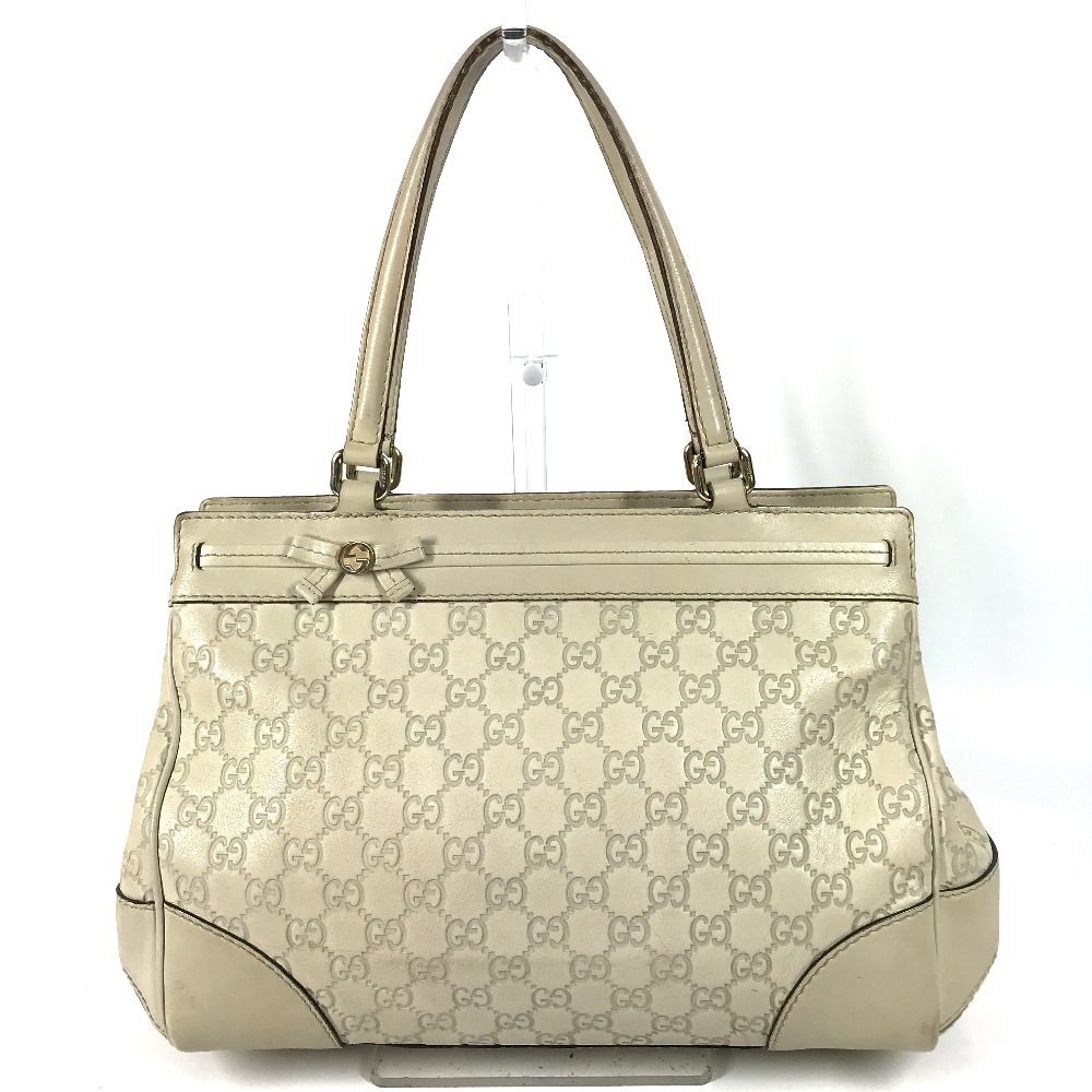 Gucci Handbag GG Logo Guccissima Shi Marais the Ivory
